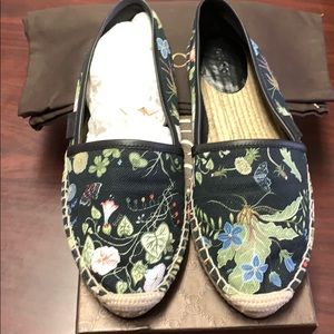 Gucci canvas flora Nero espadrilles